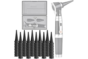 Jiusion Pack D'origine 100 Pack 2,4 mm Conseils de Spéculum Otoscope Pour Jiusion 3X Otoscope ou Même Style Otoscope, Disposabe Spéculum Otoscope Caps Accessoire 100 Pièces au total