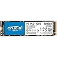 Crucial P2 CT2000P2SSD8 SSD Interne 2To, Vitesses atteignant 2400 Mo/s (3D NAND, NVMe, PCIe, M.2)