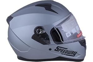 SPEEDWAY 1970 Speedway Casco Moto - Arcane - Casco Integral, Ideal Tanto para Hombre como Mujer, Nuestro Casco de Moto de Carretera es Ideal para Viajes Largos, capacete Moto homologado ECE y Dot