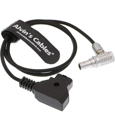 XLR 4 PIN Female Right Angle Coiled Power Cable For ARRI Alexa Camera