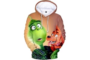 YIMIAO Herren und Damen Weihnachten Christmas Hoodies Lustige kreative 3D Pullover Sweatshirt für Jungen Mädchen