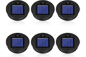 LURICO Lanterna 7 cm con 6 Pezzi LampadeSolare di Ricambio LED per DIY Giardino Esterno Decorazione