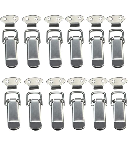 Maniglie Pieghevoli In Acciaio Inox - 2 Pezzi - Per Cassette Attrezzi, Scatole - Argento - Foto 8