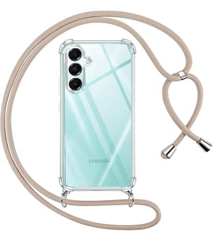 Paekear Custodia con Collana per ZTE Blade A54 4G, Cover Trasparente Morbido Silicone con Cordino Case con Laccio Tracolla [Antiurto] [AntiGraffio] [Antiscivolo] Case con Collana, Arcobaleno