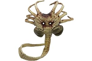 Zocos Alien Facehugger Mask Xenomorph Face Huggers Halloween Cosplay Mask Scary Latex Face Mask Halloween Costume Props for Adults
