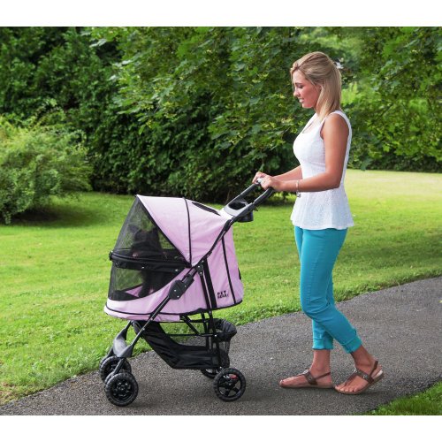 Pet-Gear-Happy-Trails-No-Zip-Stroller-Pink-Diamond