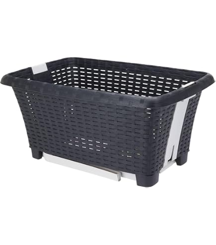 Cesta Para Ropa Sucias Con Patas Plegables - 60x40x60 Cm, Automático, Apilable, Color Blanco, Resistente