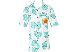 Fanstyle Animal Crossing Tom Shirt Cosplay Costume à Manches Courtes boutonné