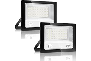 YZYFACAI Faretti Led da Esterno 50W 2 Pezzi，Faro Led Esterno impermeabile IP67 7000K 5000LM LED Faretto Led da Esterno Bianca Fredda，Illuminazione da parete per esterni per giardino, patio, garage, ingresso