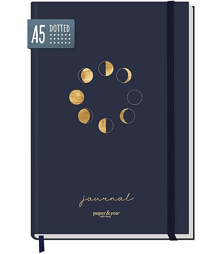 paper&you® Dotted Journal gestippeld notitieboek A5 met elastiek Sweet Flowers 156 pagina's, agenda - duurzaam & klimaatvriendelijk