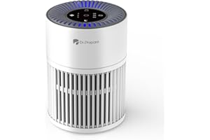 Dr.Prepare Air Purifiers for Home Bedroom, Quiet Air Purifier, 360°Air Inlet, H13 HEPA Filter, 15 dB Sleep Mode & Night Light, 12W Energy Efficient, Portable Air Cleaner for Pet Hair, Smokers, Odors