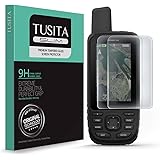 TUSITA [2-PACK] Tempered Glass Screen Protector Bundle Compatible with Garmin GPSMAP 66i 66s 66st 66sr - HD Clarity Protectiv