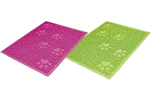 Croci Alfombra para El Baño Sanitario para Gatos, PVC, Multicolor, 1 unité (Lot de 1)