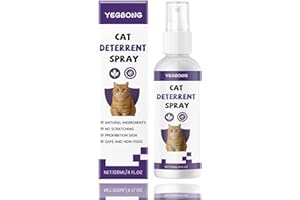 Briocht Cat Repellent Spray 120ML - Indoor & Outdoor Safe, No Stain Formula to Stop Cats Scratching Furniture, Carpets, Plants & Gardens - Natural Deterrent​