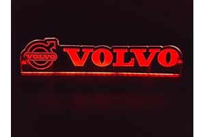 Sertplas P77 - Placa de luz LED roja de 24 voltios y 5 W para iluminación de camionero, accesorios de decoración de cabina grabados