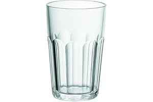 GUZZINI - Happy Hour, Verre Haut, Gobelet, Plastique Recyclable - Transparent, Ø 8 x h13 cm - 07230400