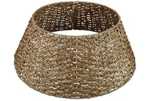 Meisterhome Model 3 Weihnachtsbaum Kragen/Weihnachtsbaum Rock aus Seegras in Natur Farbe - Ø 60 cm - Weihnachtsbaum Ständer Weihnachtsbaumständerhülle - Abdeckung für Christbaumständer Korb