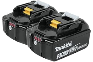 Lot 2 batteries pour outil sans fil 18V Li-Ion LXT 5,0 Ah avec indicateur de charge - MAKITA BL1850BX2
