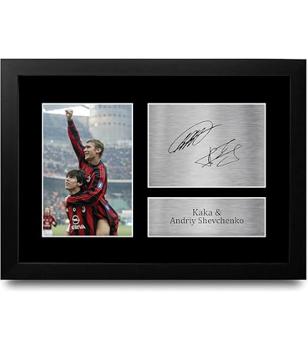 Gagliardetto A.C. Milan Calcio Italia con autografo cm 30x20