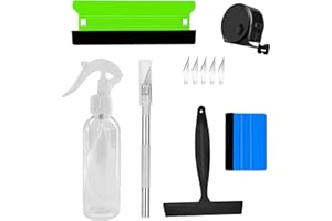 SUZMEI 11Pcs Efficient Application Vinyl Wrap Kit,Window Film Tools & Wallpaper Tools，Easy to Apply Glass Car Wallpaper Stickers Craft Trimming Installation Tools,window tint kit,vinyl cutter