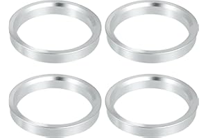 X AUTOHAUX 4 Pcs Bague de Centrage Jante 67.1mm à 57.1mm Universel Voiture Hub Centrique Anneaux Argenté