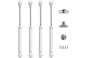 LIKERAINY Hidraulico Amortiguador de Gas 120N Resorte de Compresión para Puertas Armario Muelle Piston de Gas Para Muebles de Cocina Elevación Neumática Spring Stay Cierre Suave 4 PCS