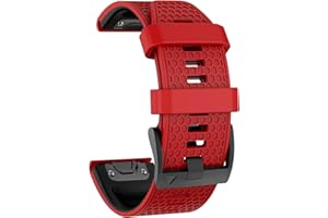 MYSNBKN Pasek szybkiego dopasowania 22 mm do Garmin Fenix 7, Fenix 6, Fenix 5, EPIX 2, miękki silikonowy pasek zastępczy do Garmin Forerunner 935, 945, 955, 754, Approach S60, S62