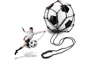 SGERUFZ Fußball Kick Trainer Neto, Neto de Bolsa de Balón Solo Soccer Kick Práctica Ayuda de Entrenamiento Neto de Retorno de Entrenamiento para Niños Jóvenes Adultos Ejercicios de Patada