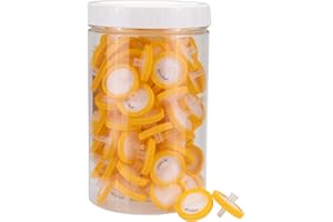 LABFIL Filtri per Siringa Membrana di Nylon 25mm del Diametro 0.45um della Dimensione del Poro, Filtro dell'ago di HPLC e di GC, Filtrazione ad Alta Produttività del laboratorio per Biomed Scientific
