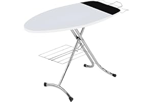 Top House Italia Elegant Plus Asse da Stiro - 125x46 cm - Salvaspazio, robusto, pieghevole - Copriasse anti piega termoriflettente