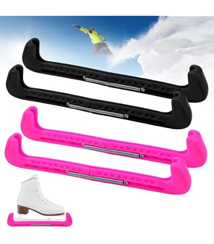 Protège-lames Pour Patins à Glace – Lot De 4, Réglables Avec Ressort, Pour Hockey Et Patinage Artistique - 5