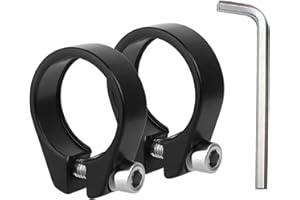 MaNeaz 2 Piezas 31.8 Mm Tija De Sillín De Bicicleta Abrazadera De Poste De Asiento De Bicicleta Para Bicicleta De Montaña Con Llave Hexagonal