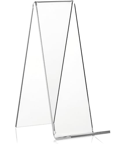 2 Supporti Acrilici Trasparenti Per Libri E Tablet – 11x14,5 Cm – Espositori Per Foto, Riviste, CD - 5