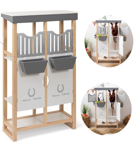 Hobby Horse Stall Aus Sperrholz Für 3 Steckenpferde – LarDen Qualität, Handgefertigt In Europa