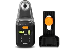 KKNOON Colector de polvo de perforación eléctrica, nivel láser Función 2 en 1 Taladro eléctrico de pared para el hogar Aspirador con función de nivel láser Soporta capacidad de carga de 5 kg