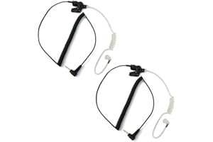 Retevis Altoparlante Cuffia 1 Pin 3.5mm Audio Plug per Ascolto/Ricevitore Solo Speaker Mic Auricolare Compatibile con Walkie Talkie Motorola (2 Pezzi)