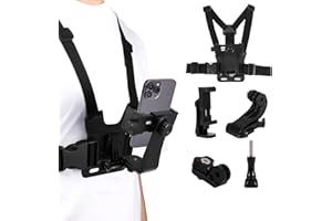 Weskjer soporte para teléfono y móvil, soporte para vlogging y transmisiones en directo, ideal para montañismo, esquí y ciclismo