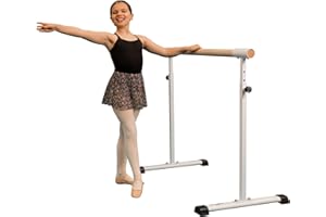 Cannons UK Freistehende, tragbare Ballett-/Stretchstange, 1,5 m, verstellbar 85–105 cm, Verlängerungsmöglichkeit, rutschfeste Füße