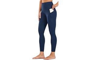 PERSIT Gym Leggings for Women with Pockets 25''/28'' - High Waisted Buttery Soft Womens Yoga Pants Workout Sports Running Activewear Leggings
