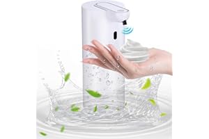 JOFLVA automatyczny dozownik mydła, możliwość ponownego ładowania, z bezdotykowym czujnikiem podczerwieni, montaż na ścianie, dozownik mydła do łazienki, toalety, kuchni