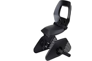 BOBIKE 8011900001 - Seggiolino Posteriore Bici con Portapacchi MIK-HD One Junior,per Bambini dai 6 Anni fino a 27 kg, Sicuro, Ergonomico, Pieghevole e Facile da Montare senza Attrezzi, Nero