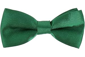 cravateSlim Boys Plain Bow Tie - Kids Groomsmen Wedding Christening - Father and Son, Father and Child Collection