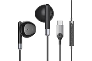 BENEWY Auriculares USB C intrauditivos con Cable, Tipo C Auriculares con Micrófono Control de Volumen para iPhone 16, Samsung Galaxy S24 Ultra S23 S22 S21 FE S20 A54,iPad Pro, iPad Air 5/4/Mini 6, Pixel 7 6
