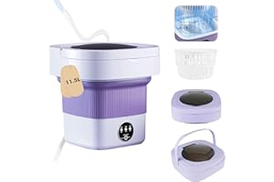 SHTALHST 11.5L Portable Washing Machine with Spin Dryer Weighs 1.55kg, Mini Washing Machine, 2 in 1 Small Washing Machine, Folding Washing Machine for Underwear, Sock, Baby Clothes, Travel, Camping, RV, Dorm