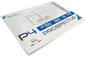 Pryma P4 Album da Disegno A3 (33x48 cm) - Carta Liscia 220g/m² - 20 Fogli