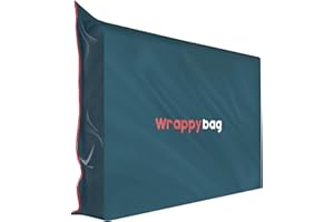WRAPPYBAG – Funda Protectora Opaca de Plástico para Colchones – 5 Tamaños Disponibles – Saco de Almacenamiento Impermeable y Resistente a Desgarros – para Mudanza, Almacenaje y Transporte