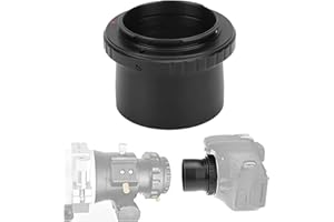 VBESTLIFE Adattatore per Telescopio da 2 Pollici in Lega di Alluminio e Anello Adattatore per Obiettivo M48x0,75 Mm per Fotocamera Nikon F Mount