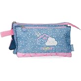 Enso Dreamer Triple pencil case, Blue, Polyester | 22x12x5cm
