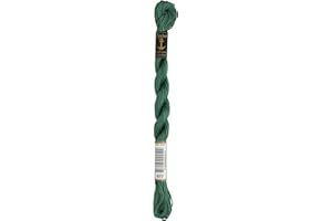 Anchor Filo da Ricamo, Cotone, Verde Autunnale, Stärke 5, 21m, 7 unità