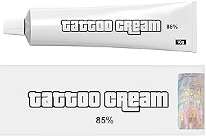LOCK N STOCK Pre-Inked Tattoo Cream, Before And After Use - 10g - Multipurpose For Piercings, Tattoos, Waxing And Laser Removals
